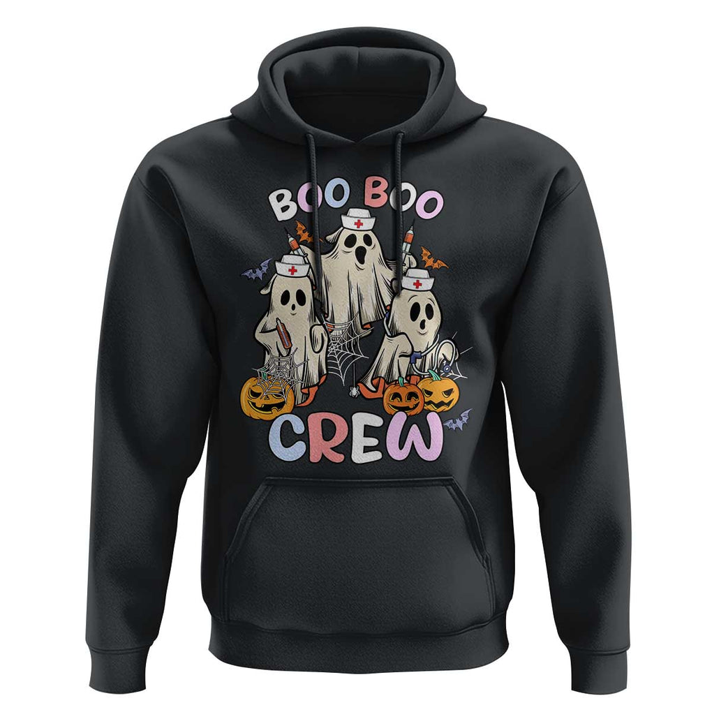 Halloween Nurse Hoodie Boo Boo Crew Ghost Halloween Costume Funny Nursing TS02 Black Print Your Wear