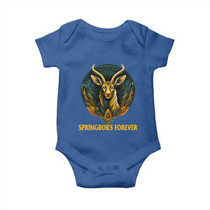 South Africa Rugby Springboks Baby Onesie Forever Stronger Together Go Bokke TS02 Royal Blue Print Your Wear