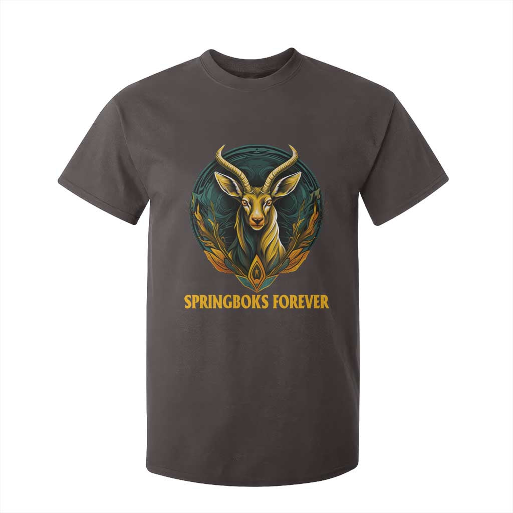 South Africa Rugby Springboks T Shirt For Kid Forever Stronger Together Go Bokke TS02 Dark Chocolate Print Your Wear