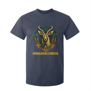South Africa Rugby Springboks T Shirt For Kid Forever Stronger Together Go Bokke TS02 Navy Print Your Wear