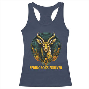 South Africa Rugby Springboks Racerback Tank Top Forever Stronger Together Go Bokke TS02 Navy Print Your Wear