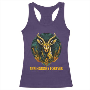 South Africa Rugby Springboks Racerback Tank Top Forever Stronger Together Go Bokke TS02 Purple Print Your Wear