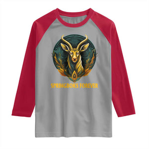 South Africa Rugby Springboks Raglan Shirt Forever Stronger Together Go Bokke TS02 Sport Gray Red Print Your Wear