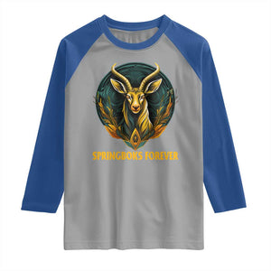 South Africa Rugby Springboks Raglan Shirt Forever Stronger Together Go Bokke TS02 Sport Gray Royal Print Your Wear