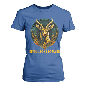 South Africa Rugby Springboks T Shirt For Women Forever Stronger Together Go Bokke TS02 Royal Blue Print Your Wear