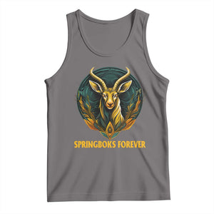 South Africa Rugby Springboks Tank Top Forever Stronger Together Go Bokke TS02 Deep Heather Print Your Wear