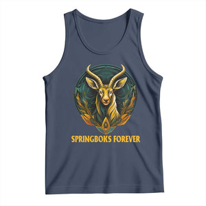 South Africa Rugby Springboks Tank Top Forever Stronger Together Go Bokke TS02 Navy Print Your Wear