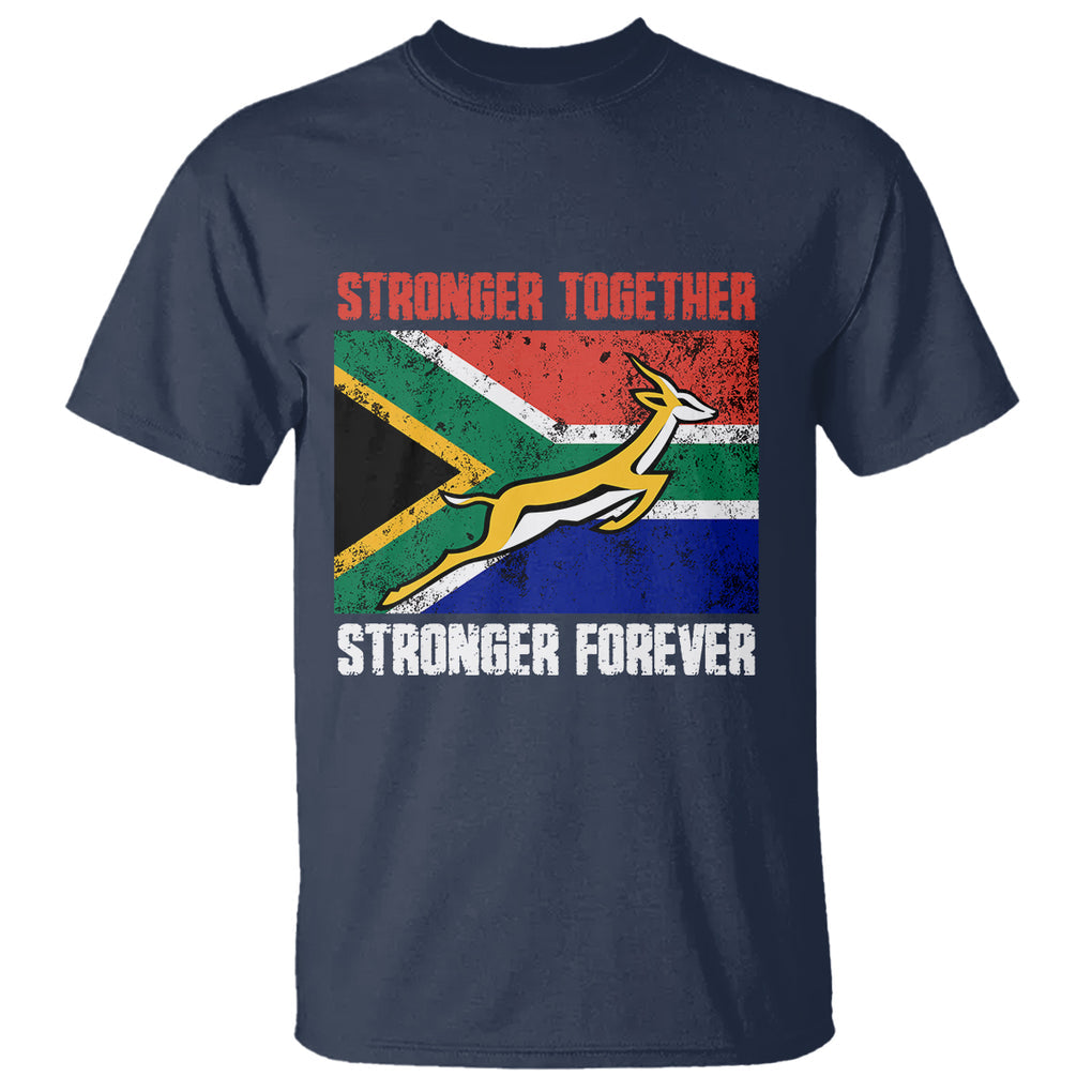 South Africa Rugby T Shirt Stronger Together Stronger Forever Springboks Go Bokke TS02 Printyourwear
