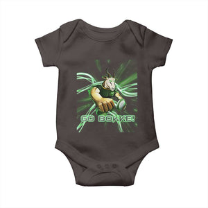 South Africa Rugby Springboks Baby Onesie Go Bokke Forever Stronger Together TS02 Dark Chocolate Print Your Wear