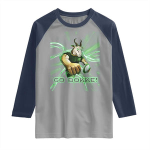 South Africa Rugby Springboks Raglan Shirt Go Bokke Forever Stronger Together TS02 Sport Gray Navy Print Your Wear