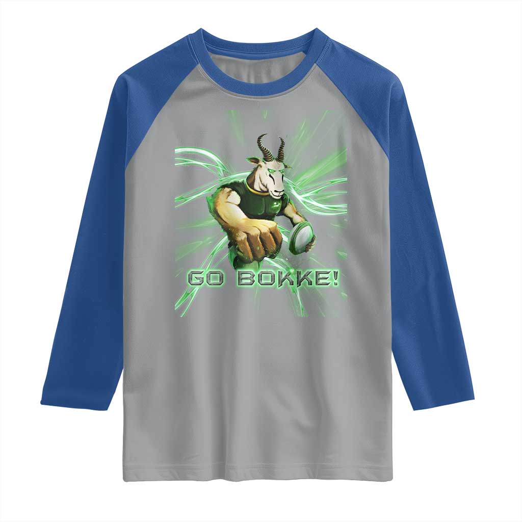 South Africa Rugby Springboks Raglan Shirt Go Bokke Forever Stronger Together TS02 Sport Gray Royal Print Your Wear