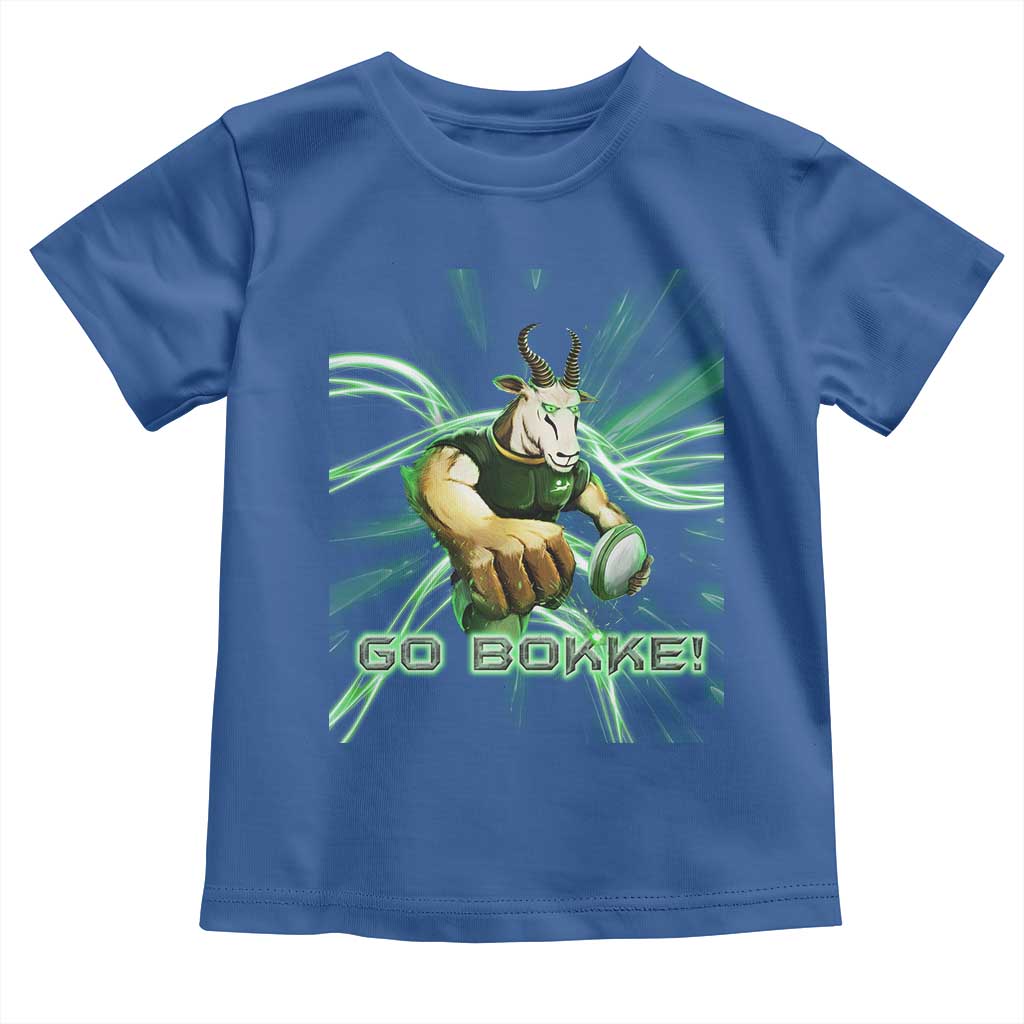 South Africa Rugby Springboks Toddler T Shirt Go Bokke Forever Stronger Together TS02 Royal Blue Print Your Wear