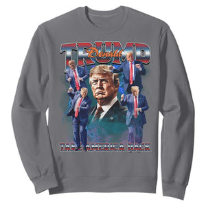 Trump 2025 Sweatshirt Take America Back Golden Age Vintage 90s Bootleg TS02 Charcoal Print Your Wear