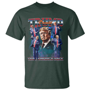 Trump 2025 T Shirt Take America Back Golden Age Vintage 90s Bootleg TS02 Dark Forest Green Print Your Wear