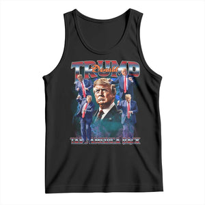 Trump 2025 Tank Top Take America Back Golden Age Vintage 90s Bootleg TS02 Black Print Your Wear