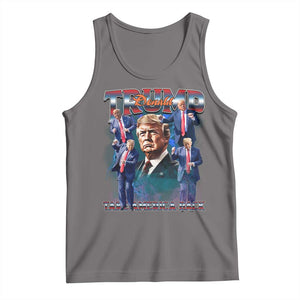 Trump 2025 Tank Top Take America Back Golden Age Vintage 90s Bootleg TS02 Deep Heather Print Your Wear
