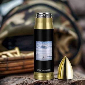 Funny Nihilist Penguin But Why Meme Bullet Tumbler Existential Arctic Scene Icy Wilderness Quiet Thinkers TS02 Print Your Wear