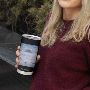 Funny Nihilist Penguin But Why Meme Tumbler Cup Existential Arctic Scene Icy Wilderness Quiet Thinkers TS02 Print Your Wear
