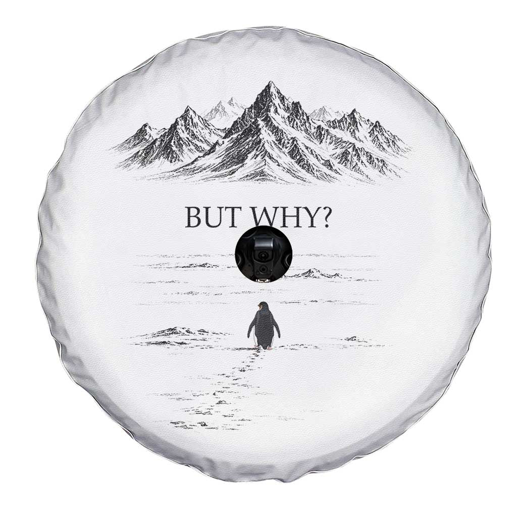 The Nihilist Penguin But Why Meme Spare Tire Cover Existential Moody Quiet Thinkers TS02 Print Your Wear