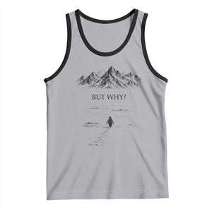 The Nihilist Penguin But Why Meme Tank Top Existential Moody Quiet Thinkers TS02 Athletic Heather Black Print Your Wear