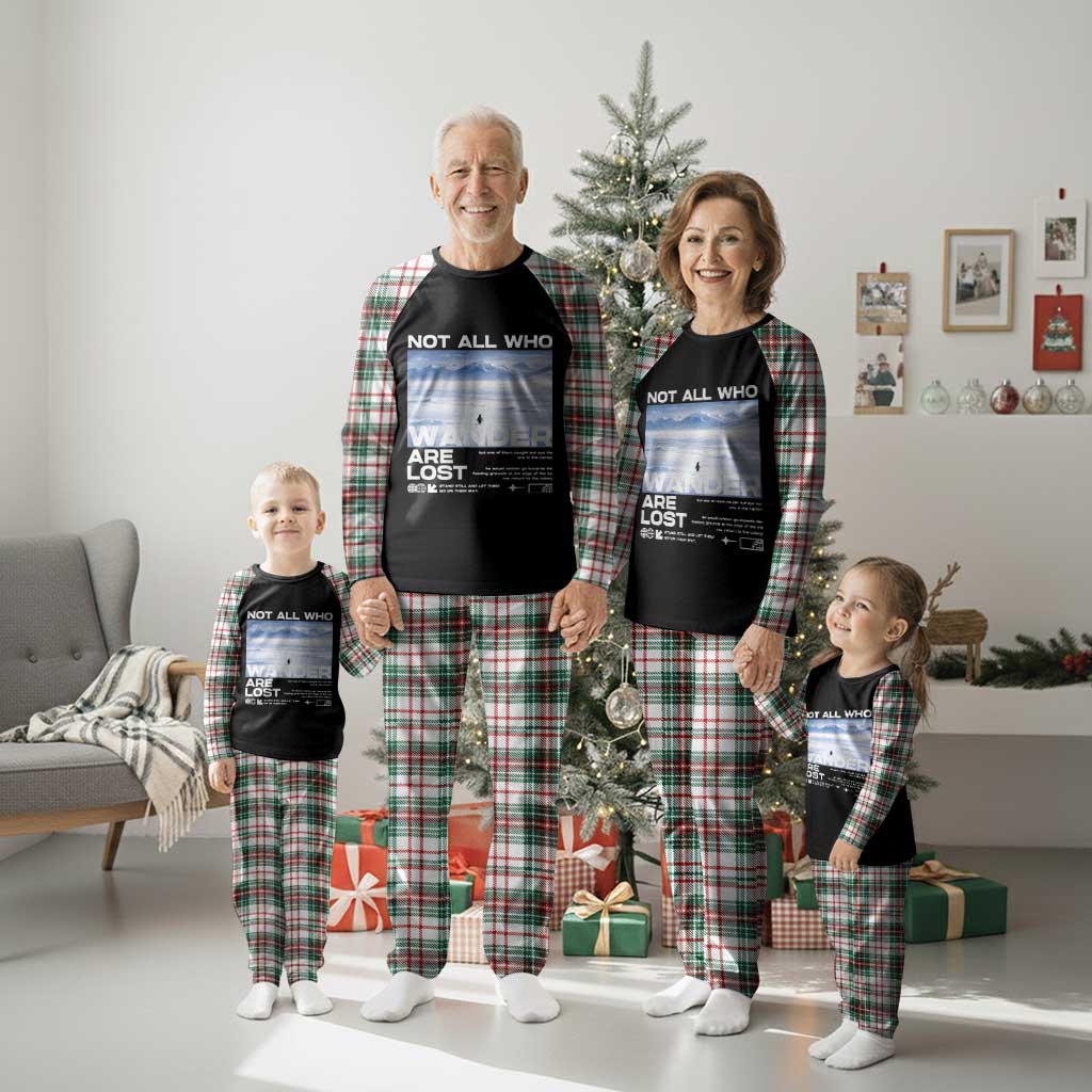 Not All Those Who Wander Are Lost Nihilist Penguin Plaid Pajama Set Existential Deep Emotional Meme Deep Thinkers TS02 Christmas Plaid Print Your Wear