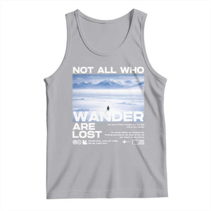 Not All Those Who Wander Are Lost Nihilist Penguin Tank Top Existential Deep Emotional Meme Deep Thinkers TS02 Athletic Heather Print Your Wear