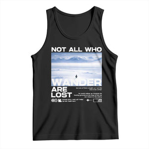 Not All Those Who Wander Are Lost Nihilist Penguin Tank Top Existential Deep Emotional Meme Deep Thinkers TS02 Black Print Your Wear