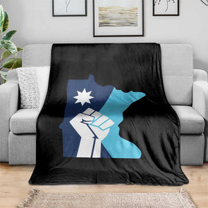 Minnesota Strong Fist Power Graphic Throw Blanket Social Justice Solidarity TS02 Print Your Wear