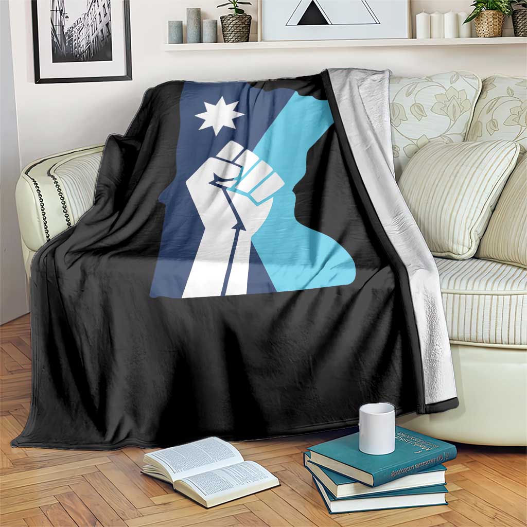 Minnesota Strong Fist Power Graphic Throw Blanket Social Justice Solidarity TS02 Print Your Wear