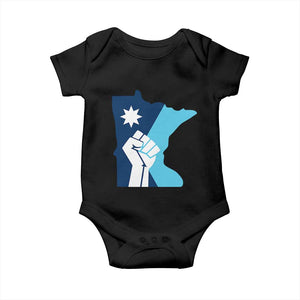 Minnesota Strong Fist Power Graphic Baby Onesie Social Justice Solidarity TS02 Black Print Your Wear