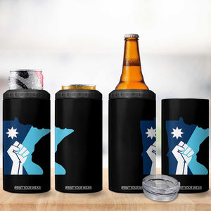 Minnesota Strong Fist Power Graphic 4 in 1 Can Cooler Tumbler Social Justice Solidarity TS02 Print Your Wear