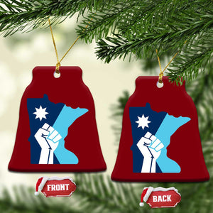 Minnesota Strong Fist Power Graphic Ceramic Ornament Social Justice Solidarity TS02 Print Your Wear