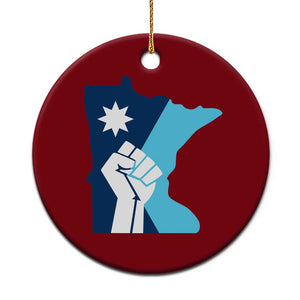 Minnesota Strong Fist Power Graphic Ceramic Ornament Social Justice Solidarity TS02 1pc Red Print Your Wear