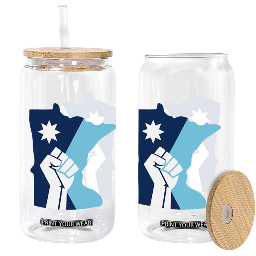 Minnesota Strong Fist Power Graphic Glass Can Social Justice Solidarity TS02 Print Your Wear