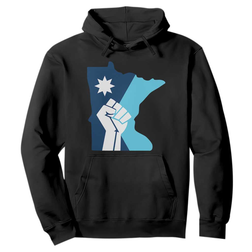 Minnesota Strong Fist Power Graphic Hoodie Social Justice Solidarity TS02 Black Print Your Wear