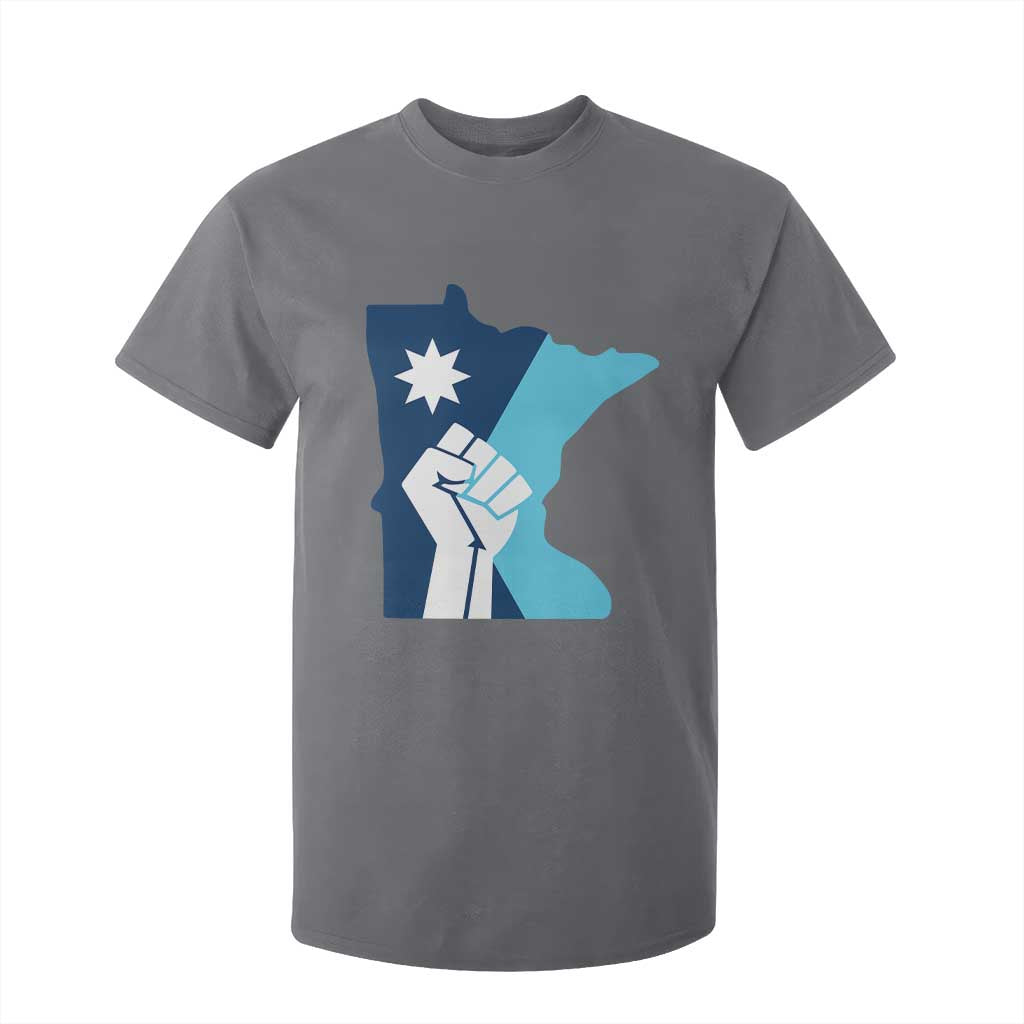 Minnesota Strong Fist Power Graphic T Shirt For Kid Social Justice Solidarity TS02 Charcoal Print Your Wear