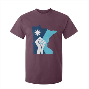 Minnesota Strong Fist Power Graphic T Shirt For Kid Social Justice Solidarity TS02 Maroon Print Your Wear
