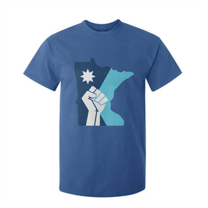 Minnesota Strong Fist Power Graphic T Shirt For Kid Social Justice Solidarity TS02 Royal Blue Print Your Wear