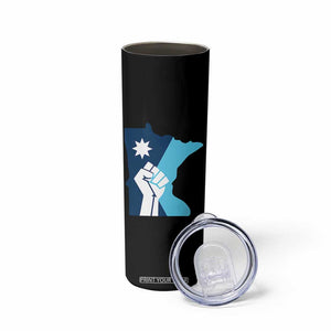 Minnesota Strong Fist Power Graphic Skinny Tumbler Social Justice Solidarity TS02 Print Your Wear