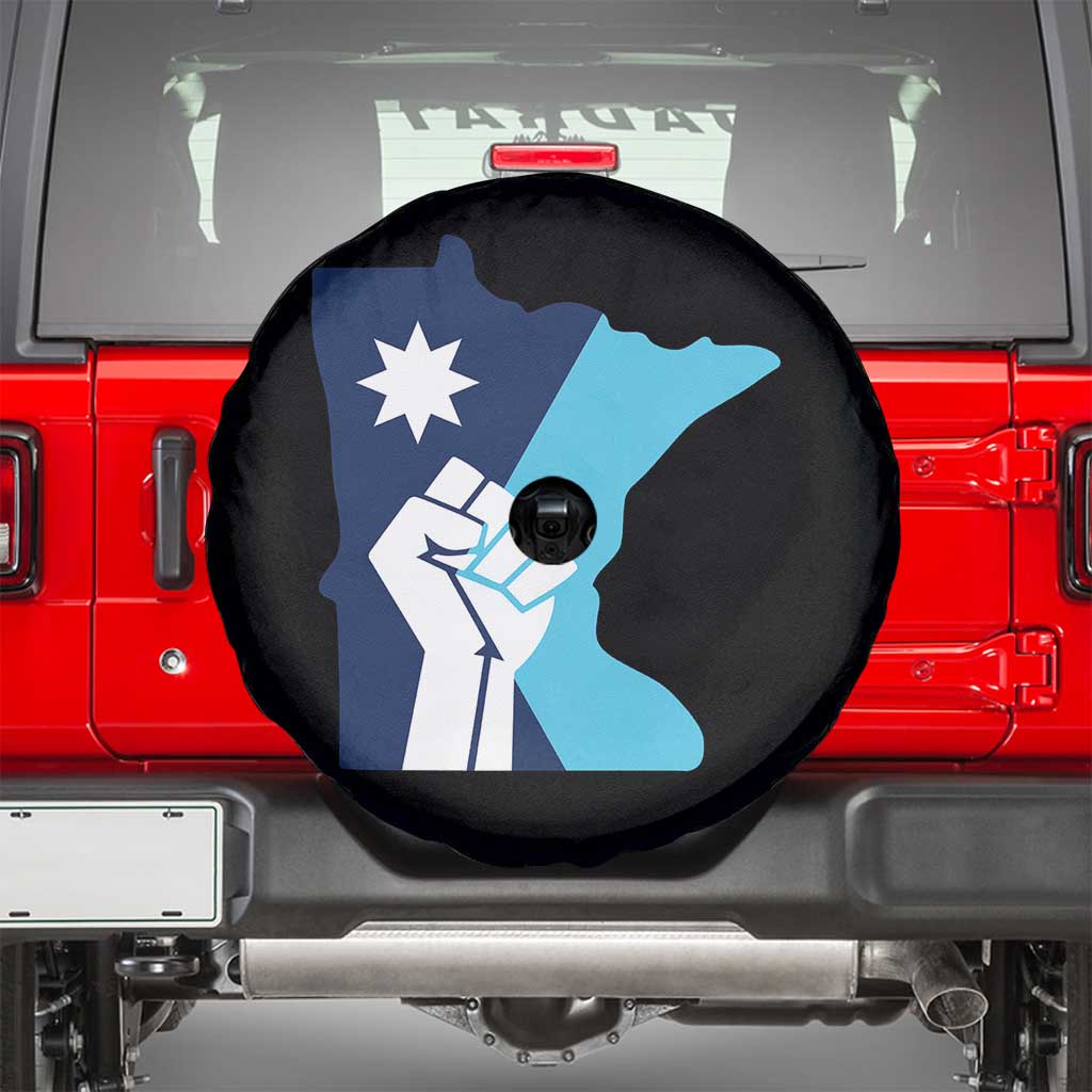 Minnesota Strong Fist Power Graphic Spare Tire Cover Social Justice Solidarity TS02 Black Print Your Wear