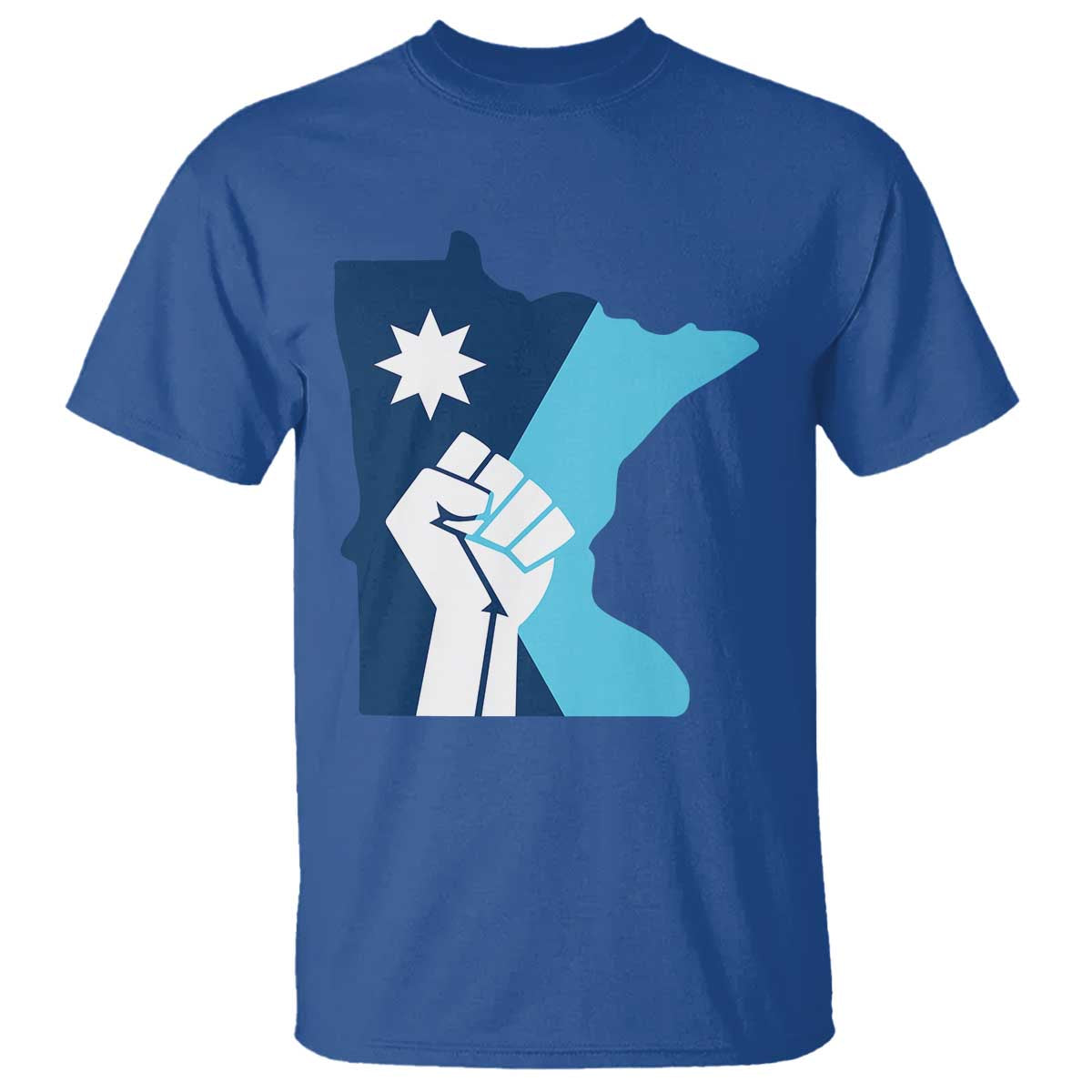 Minnesota Strong Fist Power Graphic T Shirt Social Justice Solidarity TS02 Royal Blue Print Your Wear