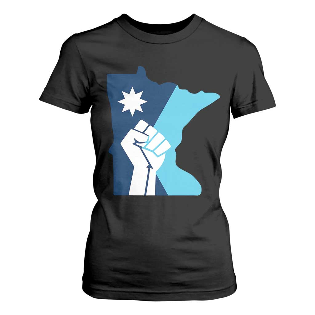 Minnesota Strong Fist Power Graphic T Shirt For Women Social Justice Solidarity TS02 Black Print Your Wear