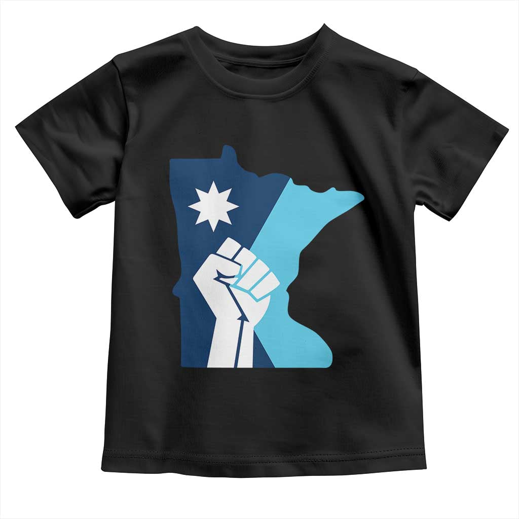 Minnesota Strong Fist Power Graphic Toddler T Shirt Social Justice Solidarity TS02 Black Print Your Wear