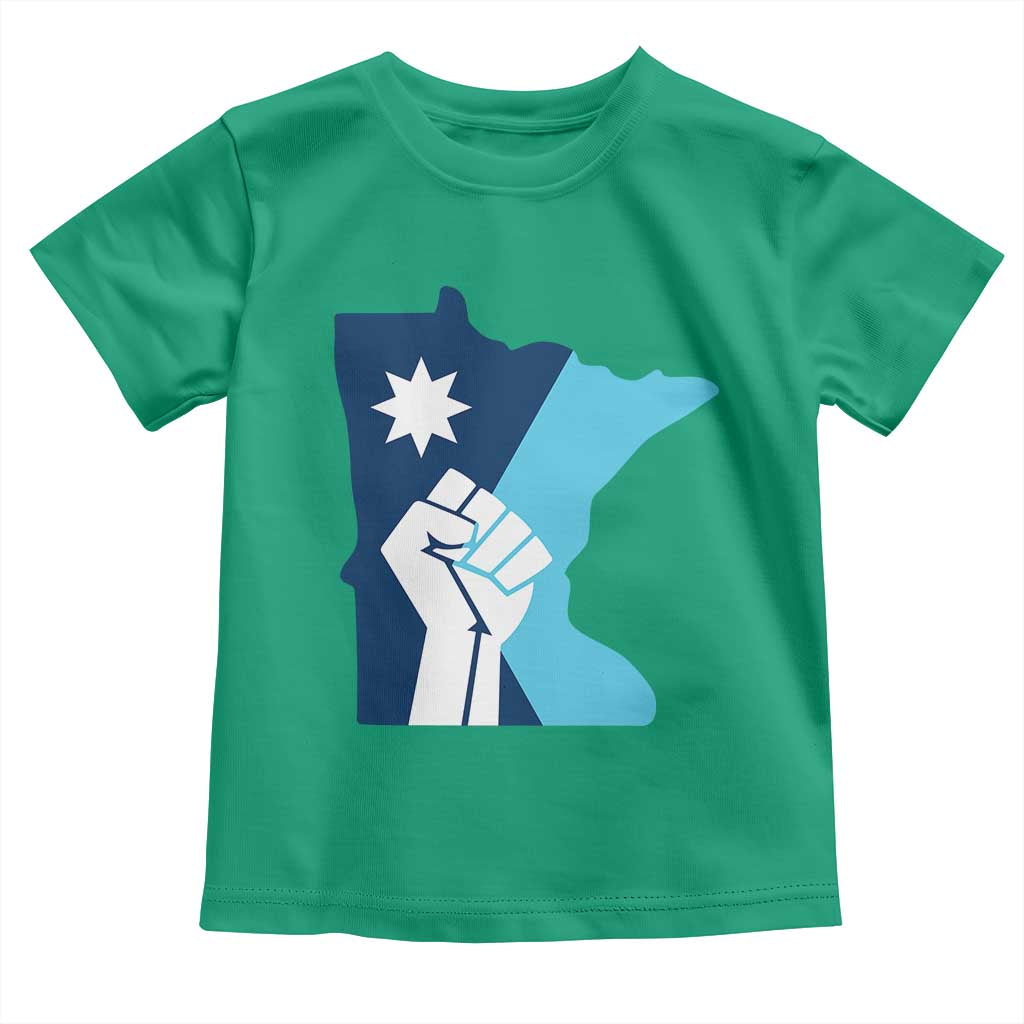 Minnesota Strong Fist Power Graphic Toddler T Shirt Social Justice Solidarity TS02 Irish Green Print Your Wear