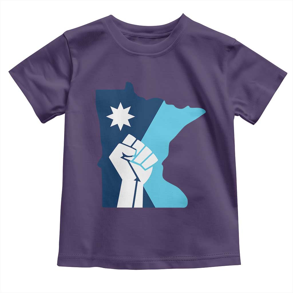 Minnesota Strong Fist Power Graphic Toddler T Shirt Social Justice Solidarity TS02 Purple Print Your Wear