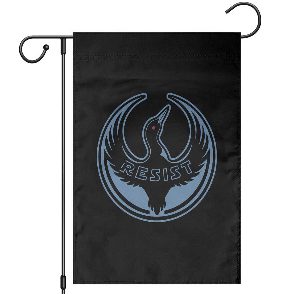 Minnesota Resist Loon Rebellion Emblem Garden Flag TS02 Black Print Your Wear