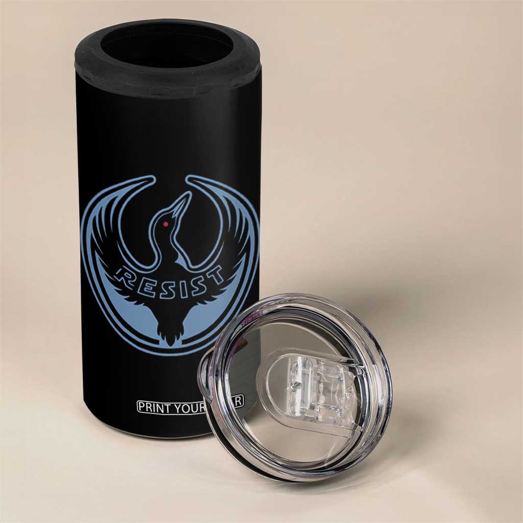 Minnesota Resist Loon Rebellion Emblem 4 in 1 Can Cooler Tumbler TS02 Print Your Wear