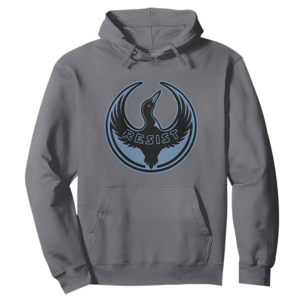 Minnesota Resist Loon Rebellion Emblem Hoodie TS02 Charcoal Print Your Wear