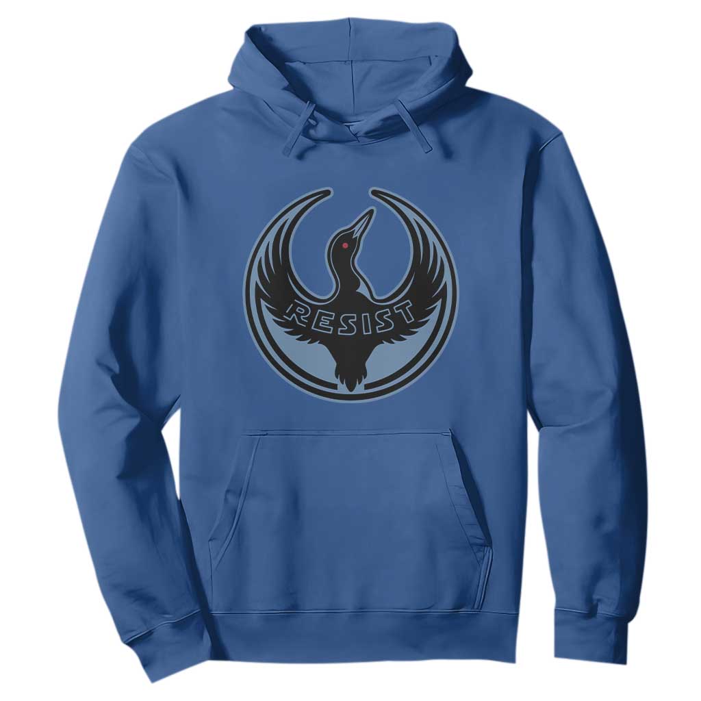 Minnesota Resist Loon Rebellion Emblem Hoodie TS02 Royal Blue Print Your Wear