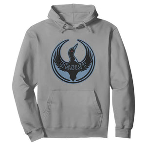 Minnesota Resist Loon Rebellion Emblem Hoodie TS02 Sport Gray Print Your Wear